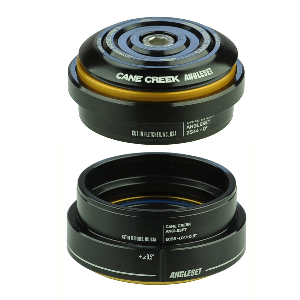 Steuersatz CANE CREEK ANGLESET 1° 1"1/8 - 1,5" ZS44-EC56 Schwarz