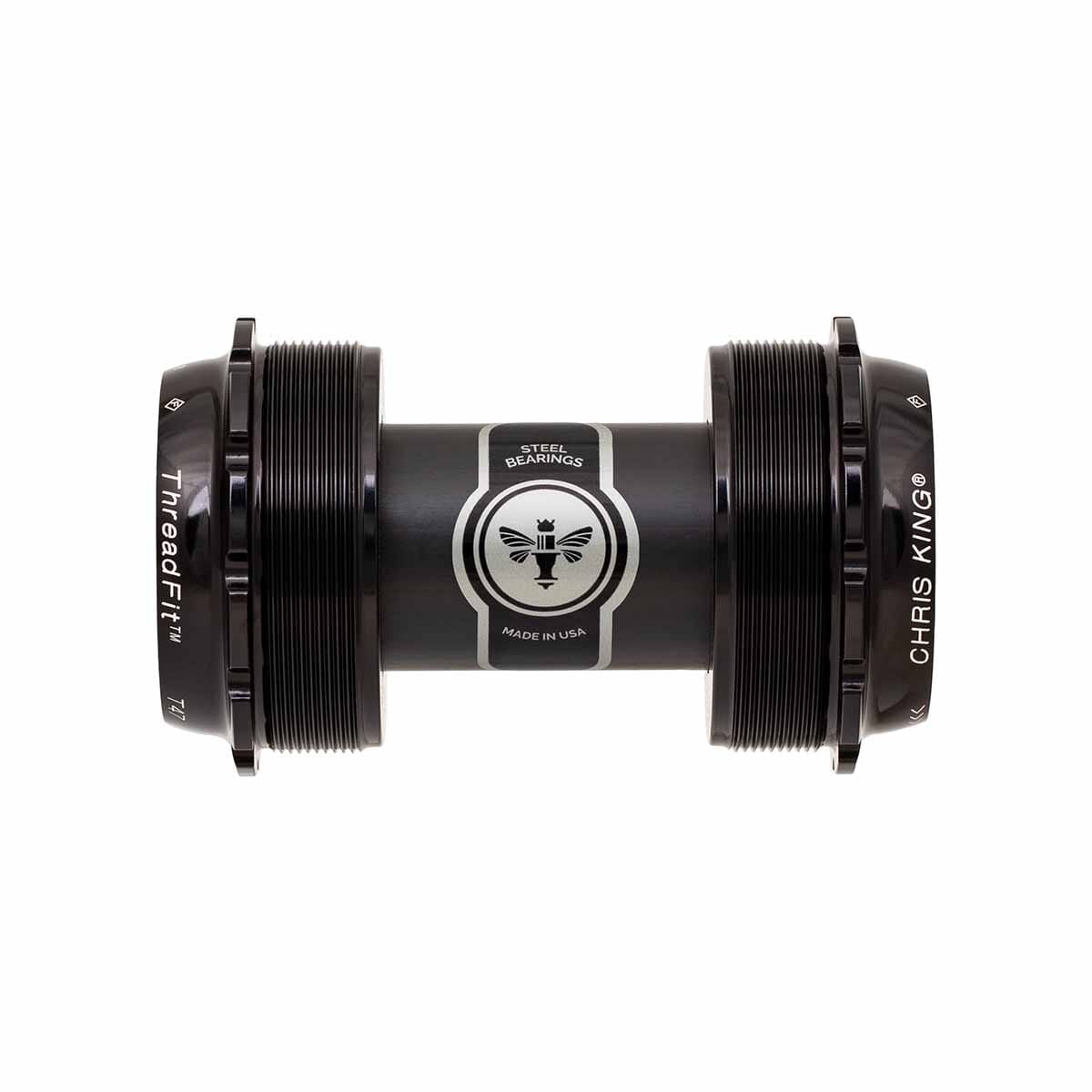 CHRIS KING ThreadFit T47 24x 68/73mm Ceramic Black vevparti