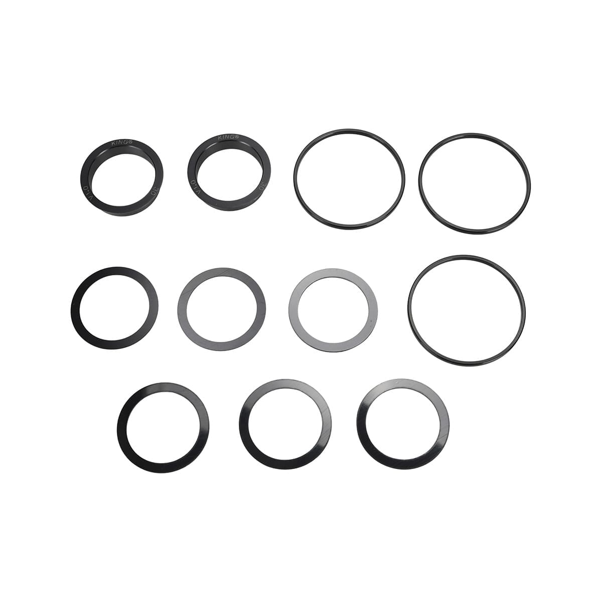 CHRIS KING ThreadFit T47/30x og 30I Fit N°5 kranksætjusteringssæt #PBB085 Sort
