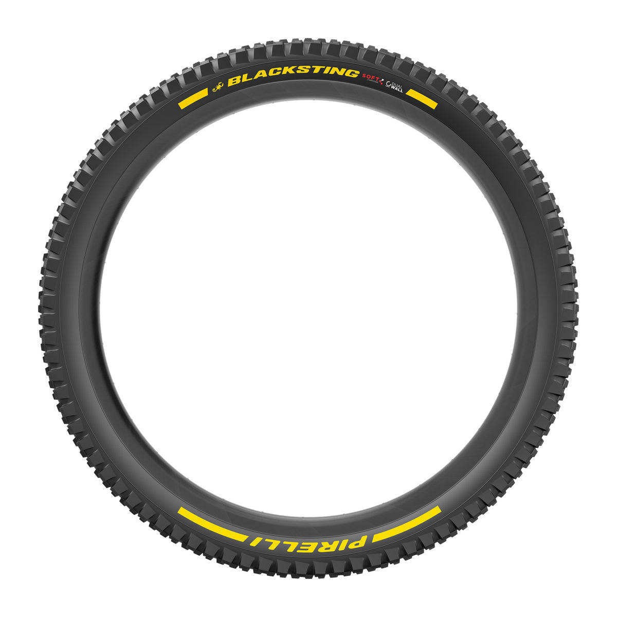 Opona PIRELLI SCORPION BLACK STING 29x2.40 Soft DualWall Tubeless Ready, zwijana, czarno-żółta Team Edition