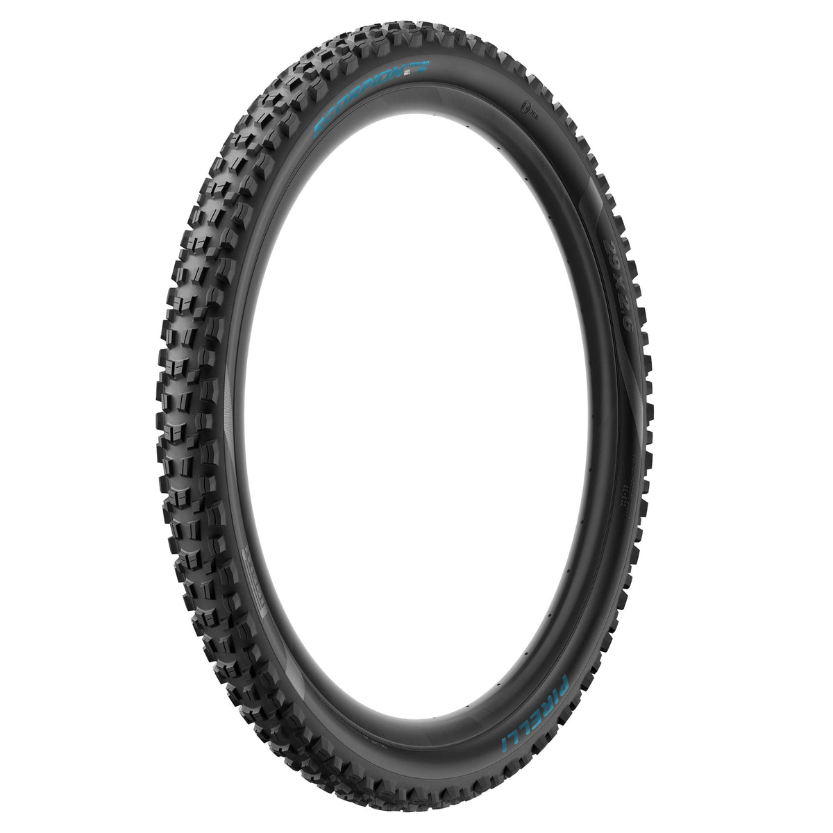 Pirelli Scorpion Enduro M Colour Edition 29x2.40 HardWall Tubeless Ready -taittoreunarengas, musta/Petronas-turkoosi