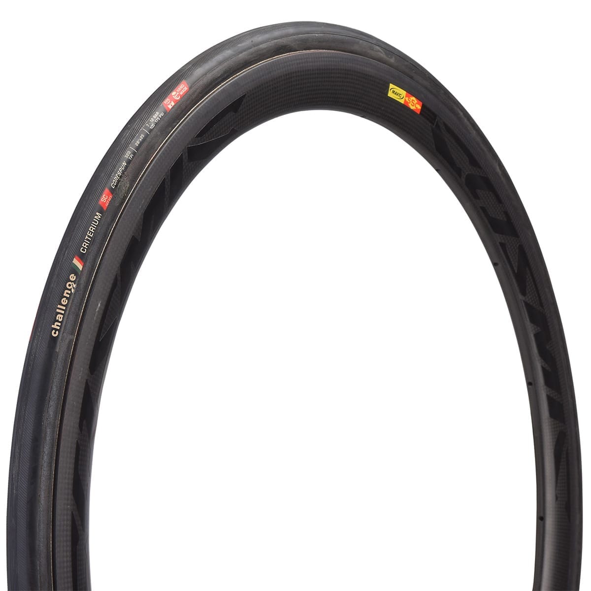 CHALLENGE CRITERIUM SC CORESPUN 700x25c Rörformad Svart