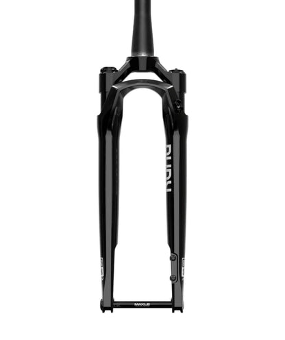 Juoda ROCKSHOX RUDY ULTIMATE RACE DAY 2 700c 12x100mm šakė, 45mm poslinkis