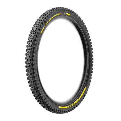 PIRELLI SCORPION BLACK STING 27.5x2.40 Soft DH+Wall Tubeless Ready padanga lankstus bortelis juoda/geltona Team Edition