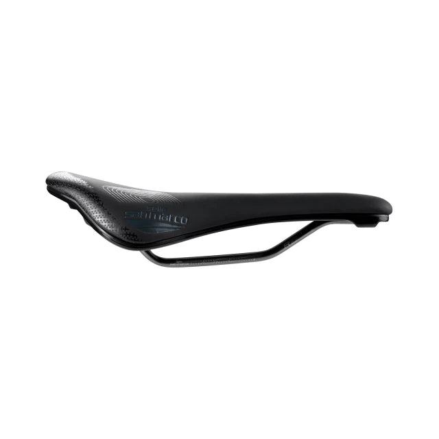 Siodełko SAN MARCO SHORTFIT 2.0 SHIELD SUPERCOMFORT OPEN-FIT RACING L3, szerokość 155 mm, pręty ze stali Xsilite, czarne
