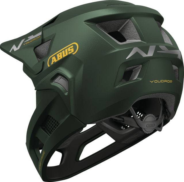 Casque VTT ABUS YOUDROP FF Junior Moss Vert