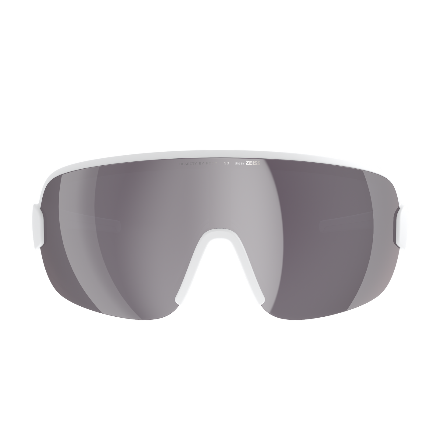 Lunettes POC AIM Blanc Verre Clarity Road Sunny Silver