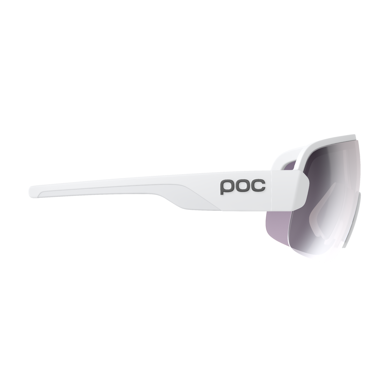 Lunettes POC AIM Blanc Verre Clarity Road Sunny Silver