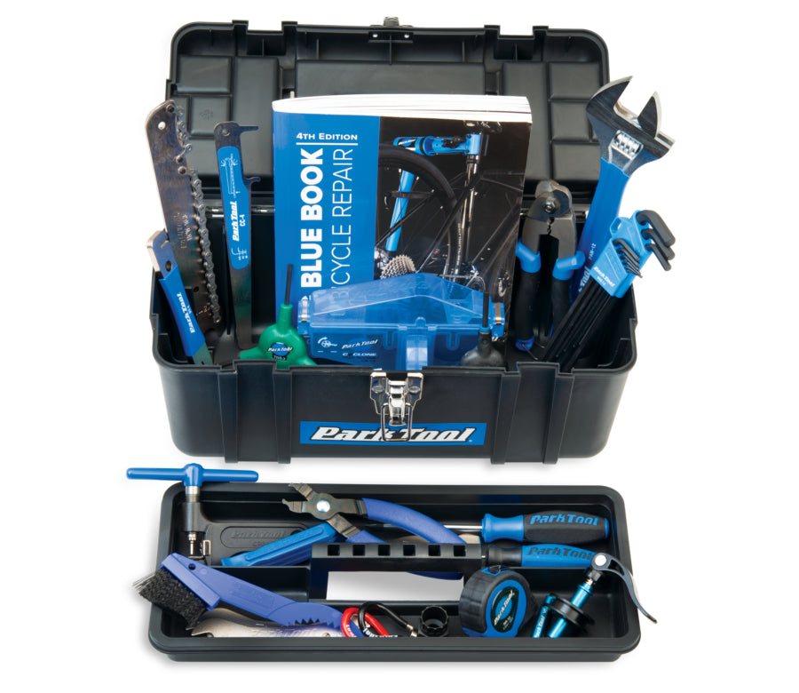 Park Tool AK-5, obsah kufříku s vyjmutým platem