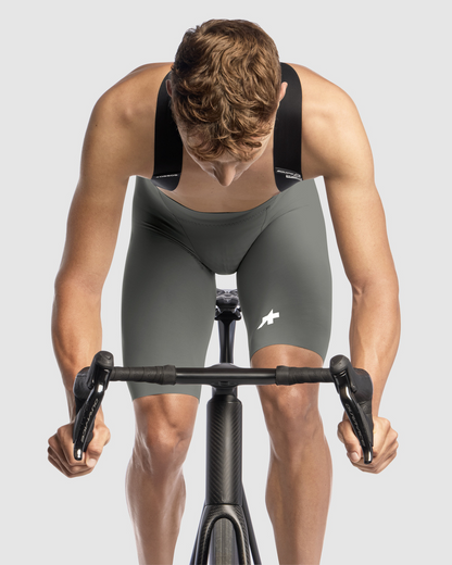 Korte Bretelsbroek ASSOS EQUIPE R S11 Kaki