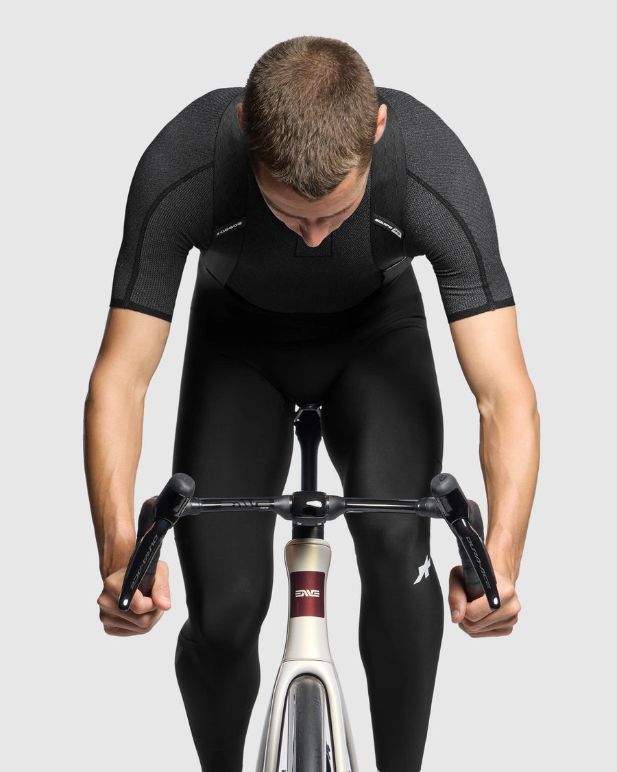 Lång Bib-shorts ASSOS EQUIPE RS SPRING FALL S11 EVO Svart
