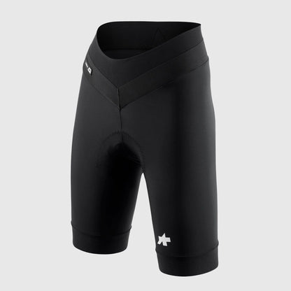 Pantaloncini da ciclismo corti da donna ASSOS UMA GT HALF S11 SHORT neri