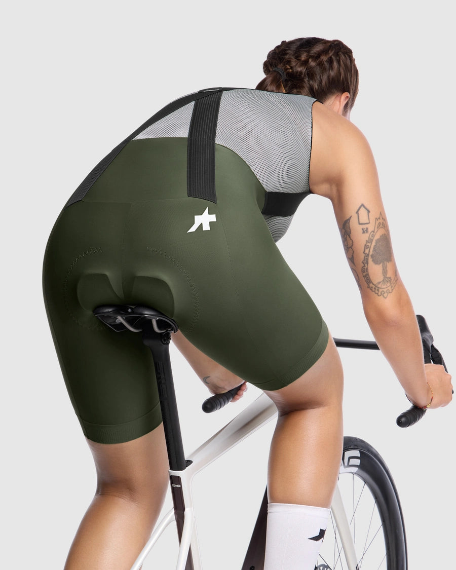 Cuissard Court à Bretelles ASSOS UMA GT S11 Femme Moss Green