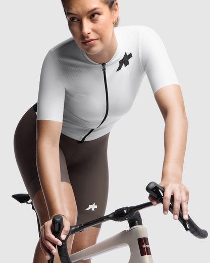 Koszulka kolarska ASSOS UMA GT S11 EVO Krótki Rękaw Damska White