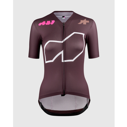 Maillot ASSOS DYORA R S11 We are the A Mangas Cortas Mujer Burdeos