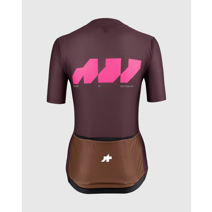 Maillot ASSOS DYORA R S11 We are the A Mangas Cortas Mujer Burdeos