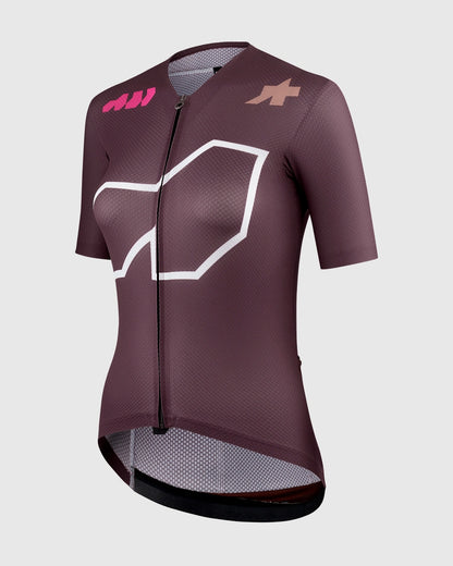 Maillot ASSOS DYORA R S11 We are the A Mangas Cortas Mujer Burdeos