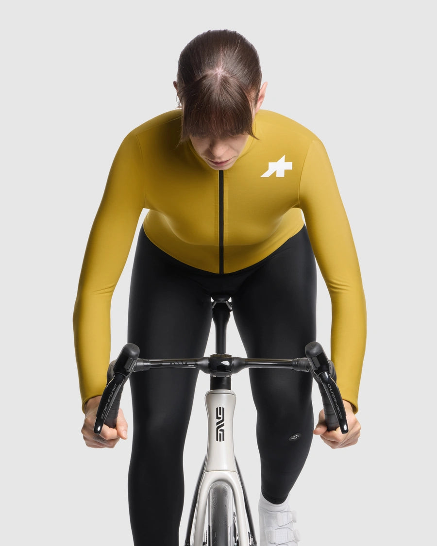 Trikot ASSOS MILLE GT SPRING FALL S11 Langarm Damen Gelb