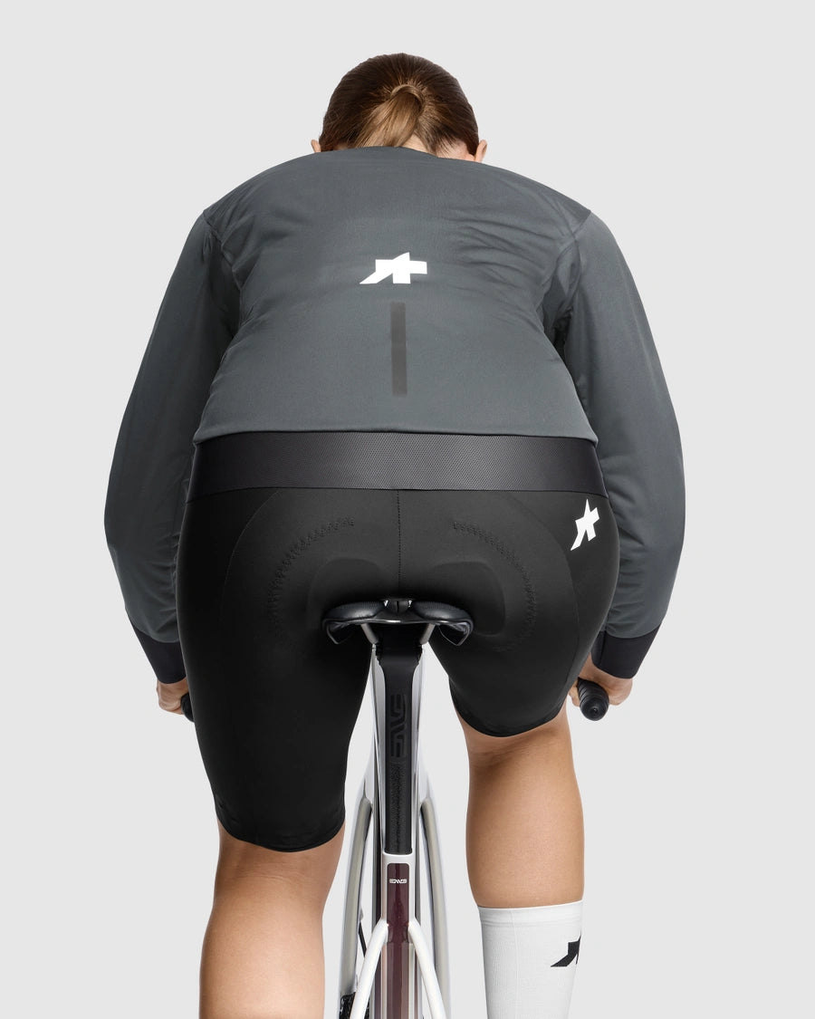 Giacca ASSOS EQUIPE R RAIN S11 Donna Grigio