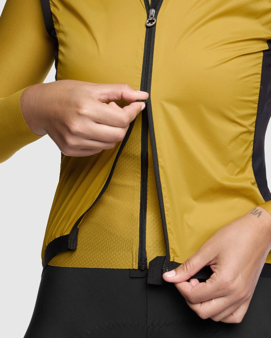 ASSOS UMA GT WIND S11 Giacca senza maniche donna giallo oro