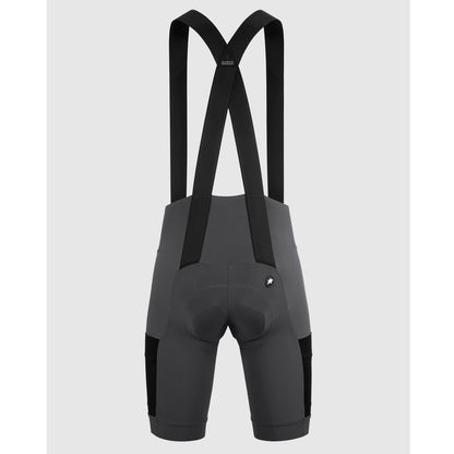 Korte Bretelsbroek ASSOS TACTICA KIESKAFER GRAVEL T5 Grijs