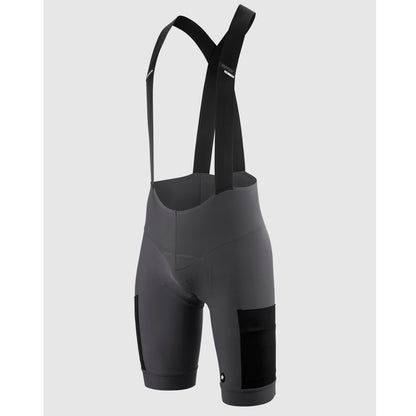 Korte Bretelsbroek ASSOS TACTICA KIESKAFER GRAVEL T5 Grijs