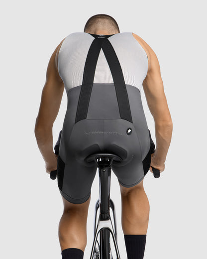 Korte Bretelsbroek ASSOS TACTICA KIESKAFER GRAVEL T5 Grijs