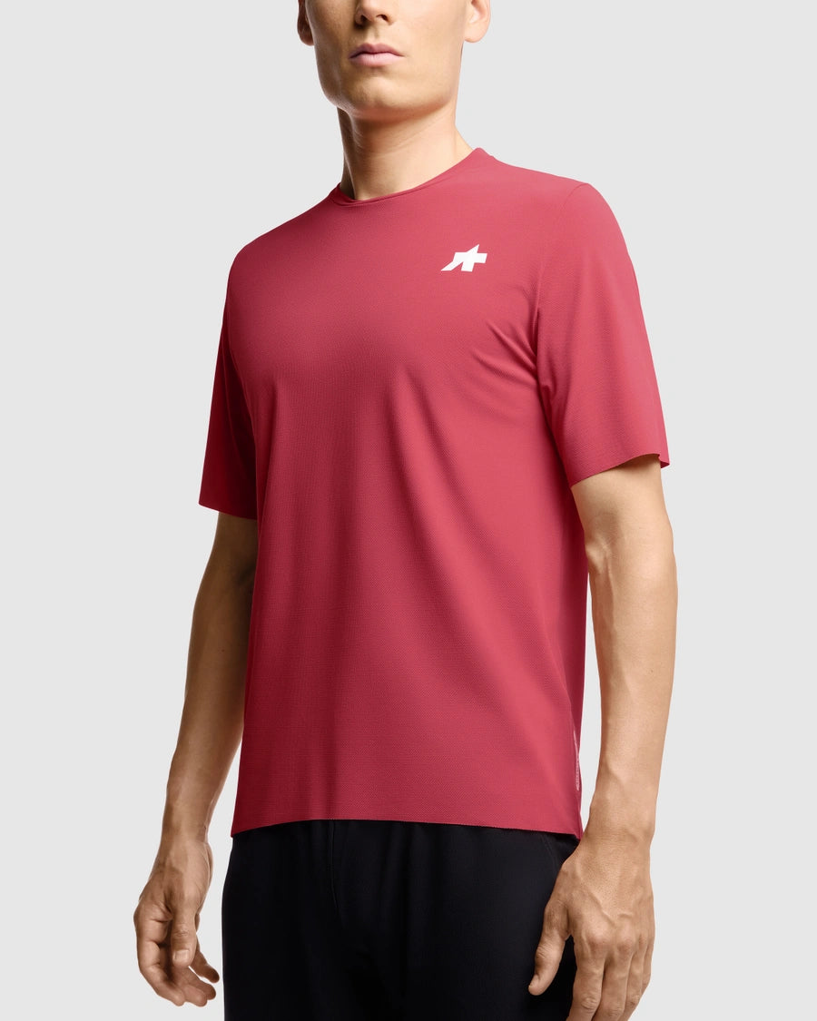 Maillot ASSOS TACTICA POST RIDE T5 Manches Courtes Deep Berry