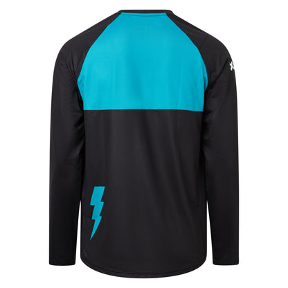 Maillot USWE BERG MTB Maniche Lunghe Nero/Blu