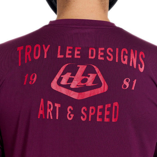 TROY LEE DESIGNS RUCKUS RIDE LOCKDOWN Trikot Langarm Sangria