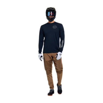 Trikot TROY LEE DESIGNS RUCKUS RIDE PRESSED Langarm Carbon