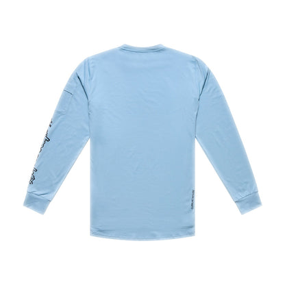 Shirt TROY LEE DESIGNS RUCKUS RIDE WAVES Lange Mouwen Blauw