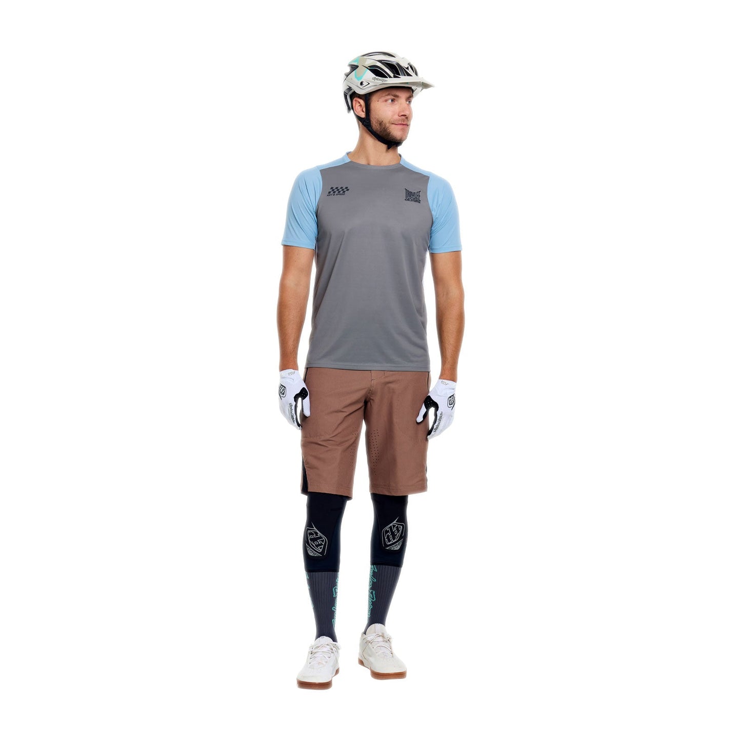 Maillot TROY LEE DESIGNS SKYLINE PRO FANGS ARMY Manches Courtes Kaki