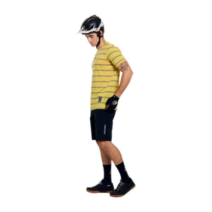 Shirt TROY LEE DESIGNS SKYLINE FAKIE RIDE Korte Mouwen Geel