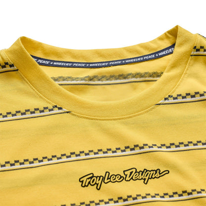 Shirt TROY LEE DESIGNS SKYLINE FAKIE RIDE Korte Mouwen Geel