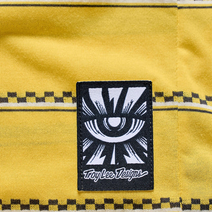 Shirt TROY LEE DESIGNS SKYLINE FAKIE RIDE Korte Mouwen Geel