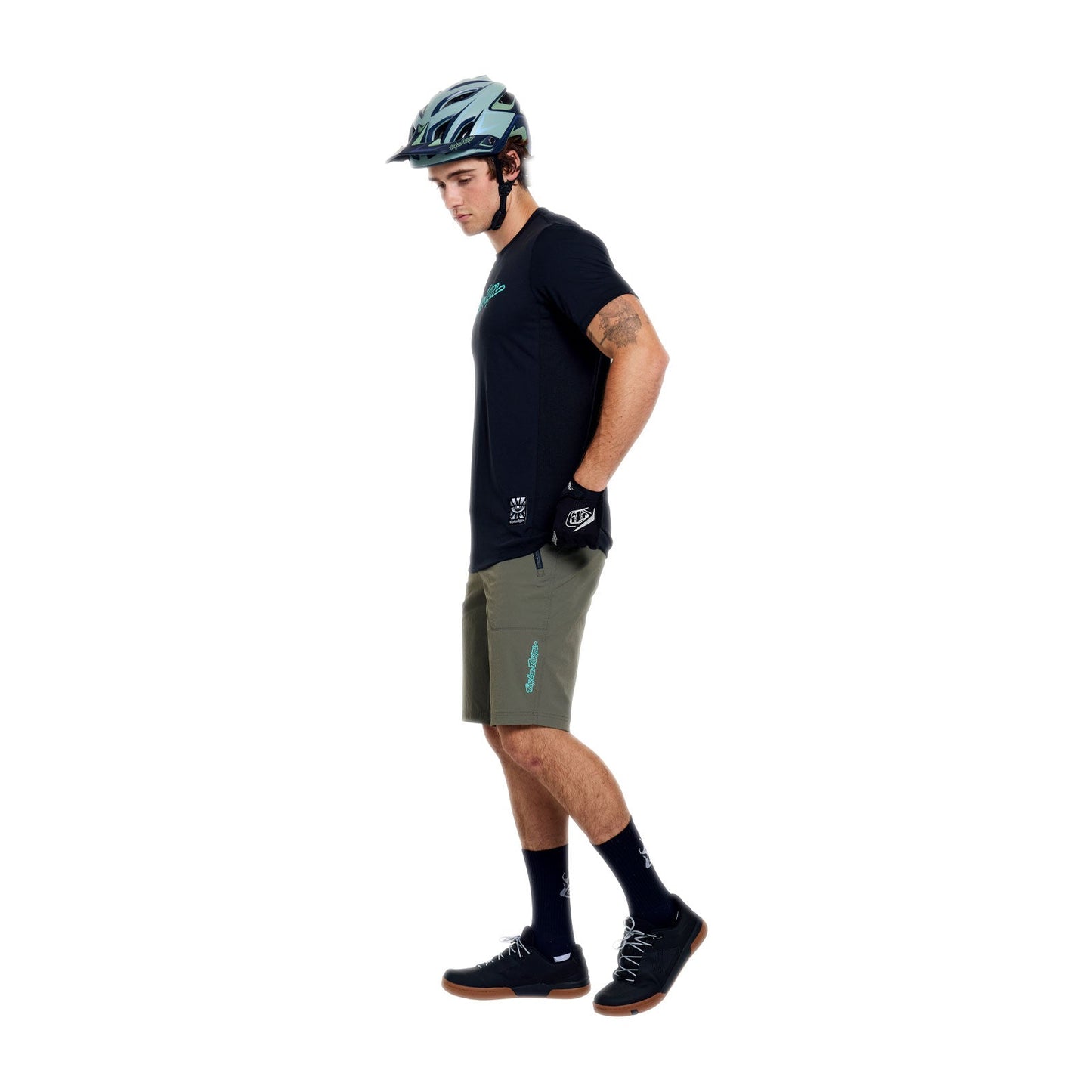 Short TROY LEE DESIGNS SKYLINE TRAIL avec Liner Mono Kaki