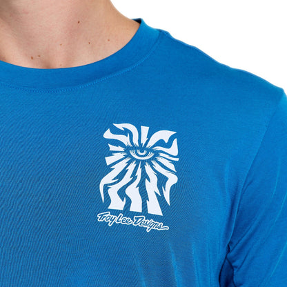 Maglia TROY LEE DESIGNS SKYLINE RIDE ONE EYE AERO Maniche Corte Blu