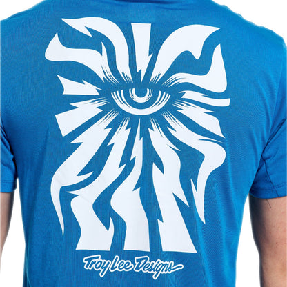 Maglia TROY LEE DESIGNS SKYLINE RIDE ONE EYE AERO Maniche Corte Blu