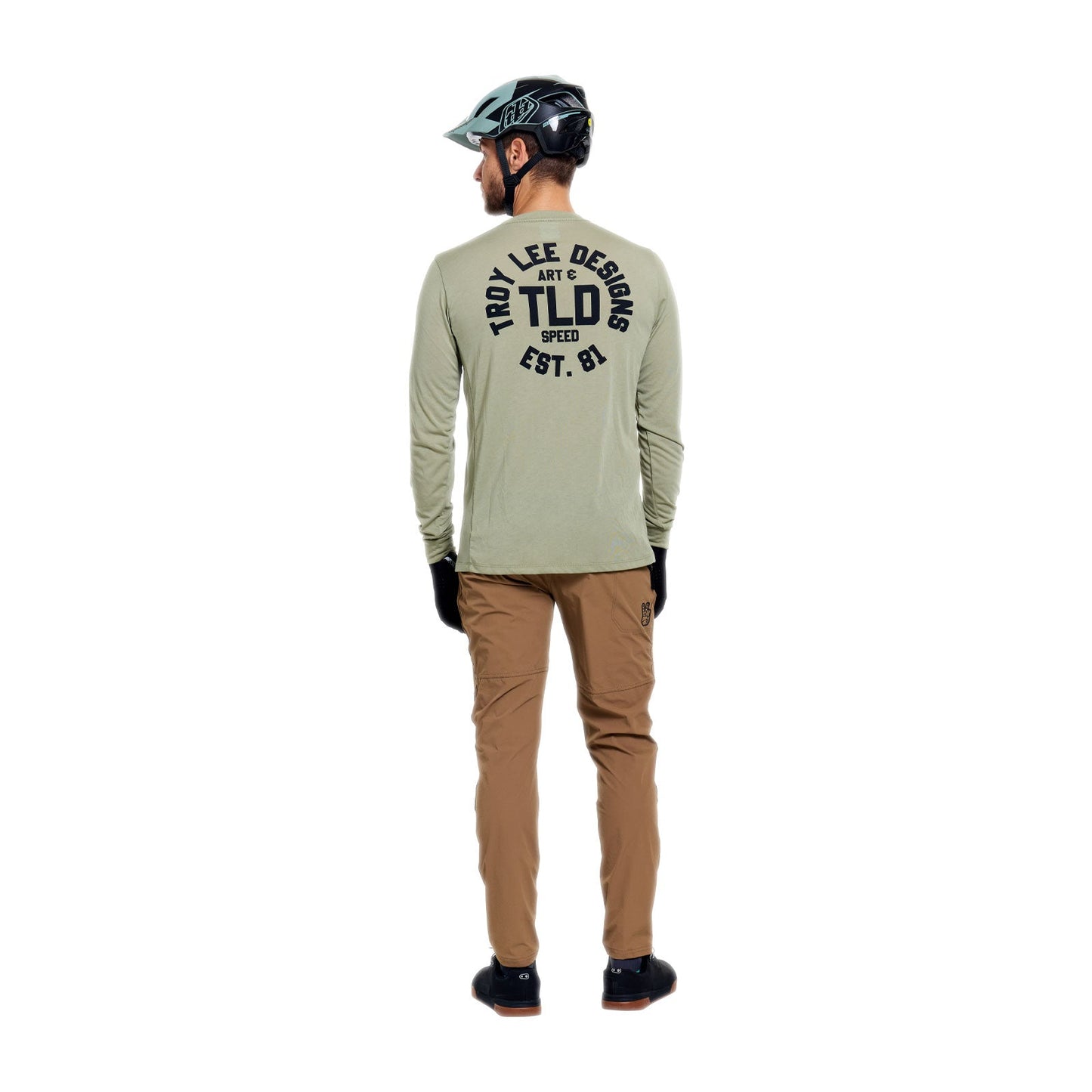 TROY LEE DESIGNS SKYLINE RIDE STAMPS Långärmad Jersey Sage