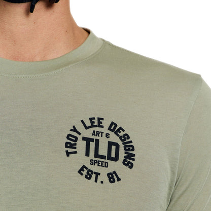Shirt TROY LEE DESIGNS SKYLINE RIDE STAMPS Korte Mouwen Sage