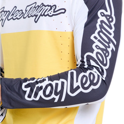 TROY LEE DESIGNS SPRINT PRO YO MOTO -paita pitkillä hihoilla musta/keltainen