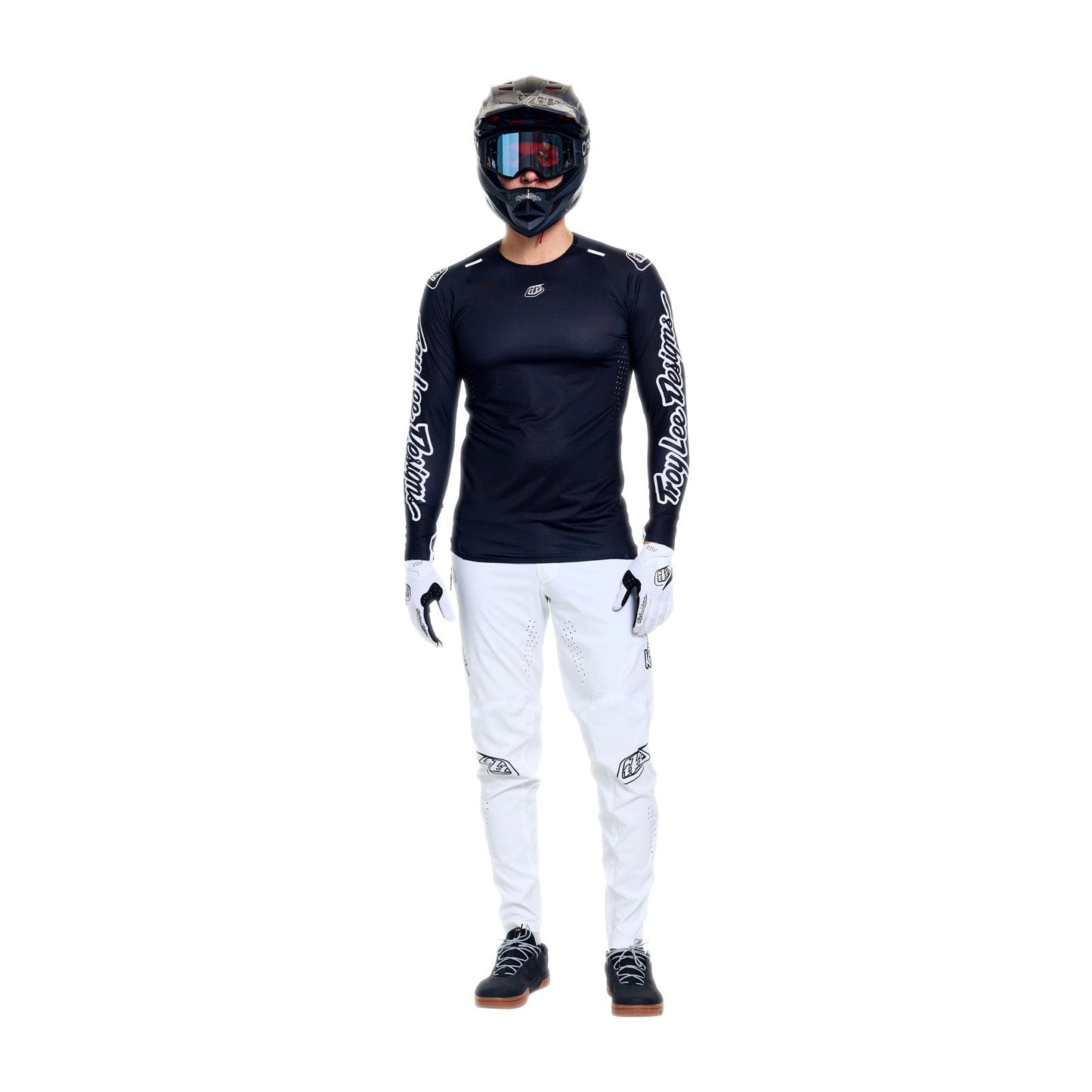 Maillot TROY LEE DESIGNS SPRINT ULTRA MONO Manches Longues Noir