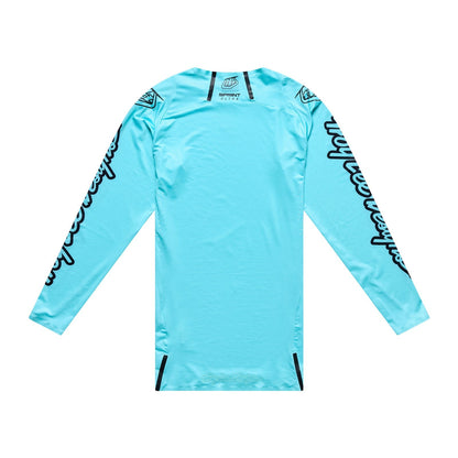 Koszulka TROY LEE DESIGNS SPRINT ULTRA MONO Długi Rękaw Turkusowa