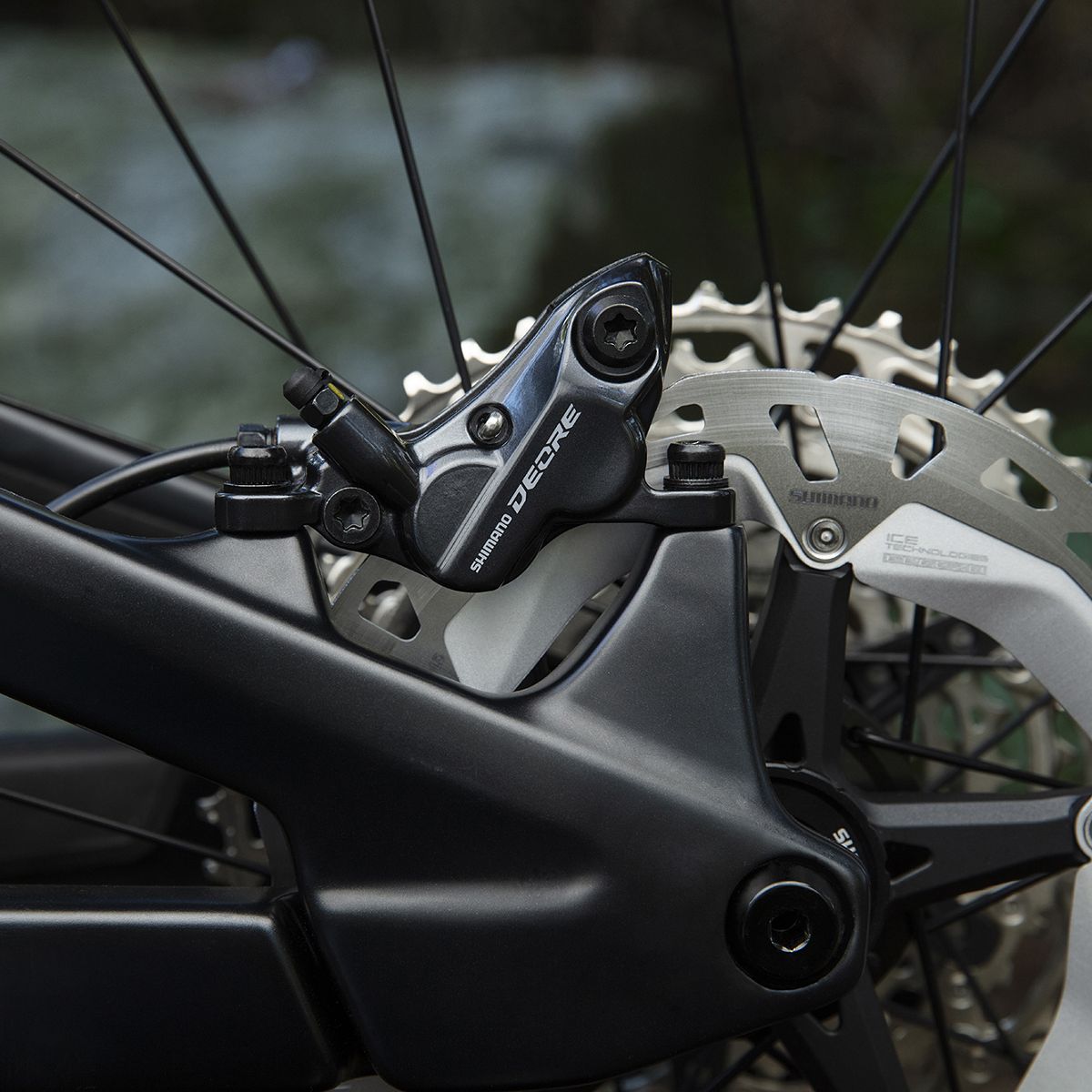 Par SHIMANO DEORE M6120 4 kolvar J-KIT Discless-bromsar