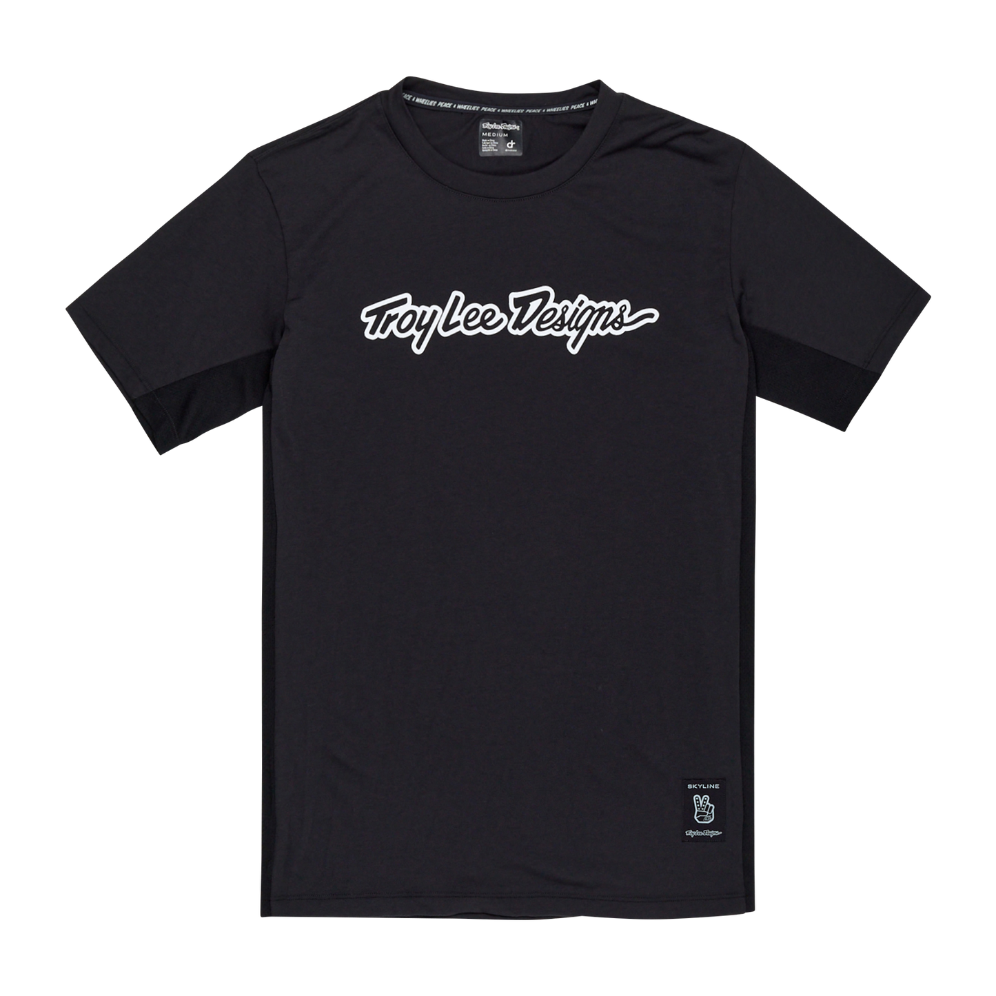 Maillot TROY LEE DESIGNS SKYLINE RIDE TEE SIGNATURE Manches Courtes Noir
