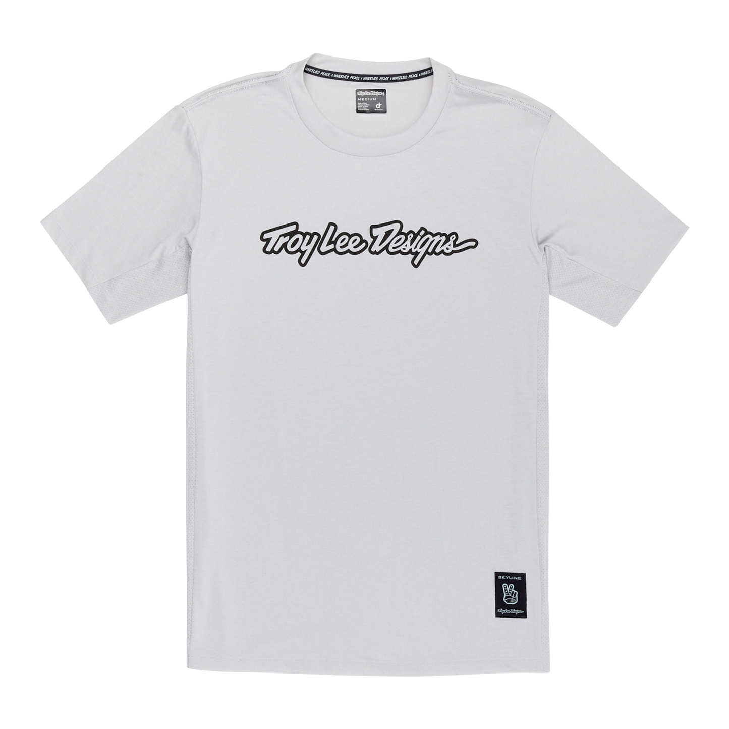 Maillot TROY LEE DESIGNS SKYLINE RIDE TEE SIGNATURE Manches Courtes Gris