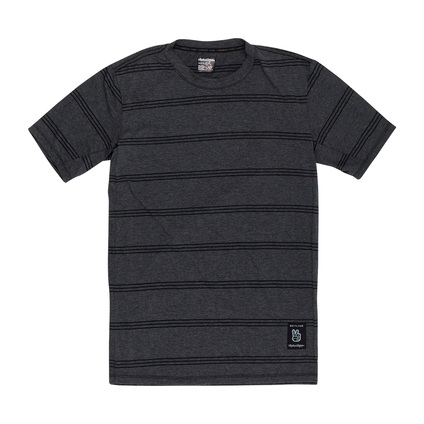 Maillot TROY LEE DESIGNS SKYLINE RIDE TEE WASH OUT Manches Courtes Gris