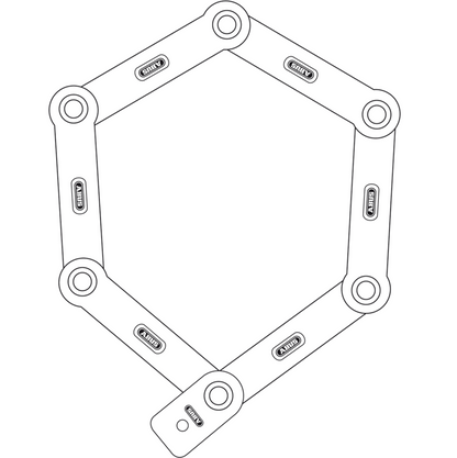 Antivol Articulé Pliant ABUS BORDO UGRIP 5700K + Support SH