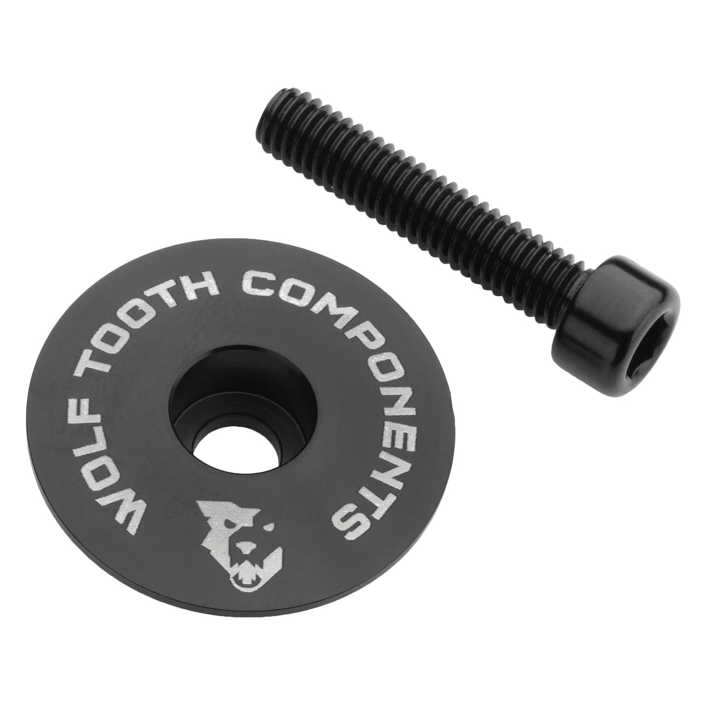 Kryt řídítek WOLF TOOTH Ultralight se šroubem 1"1/8, černý